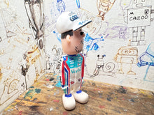 Load image into Gallery viewer, Btcc racing race driver Tom Ingram with moving head side to side heads 2025 (cartoon character) champion edition hat
