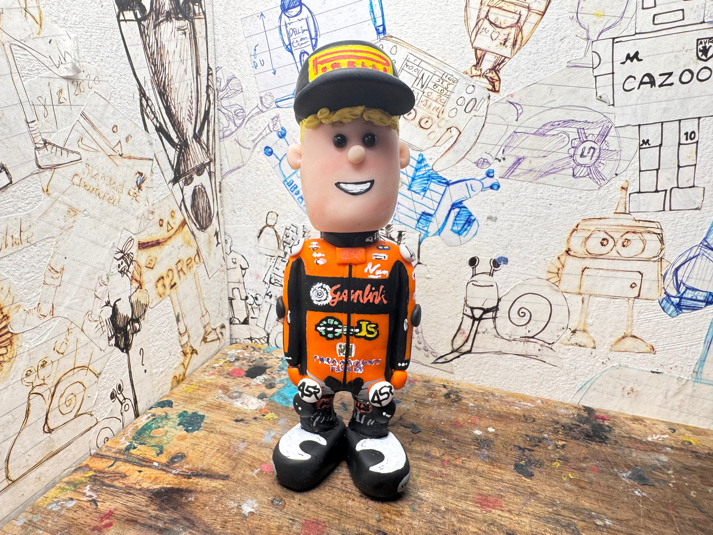 Rhys Irwin #69 cartoon character with moving head 2025