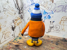 Load image into Gallery viewer, Peterborough United goalkeeper penguin 2024/25 with football and woolly hat (orange)
