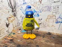 Load image into Gallery viewer, Peterborough United goalkeeper penguin 2025/2026 with football and woolly hat (yellow)
