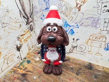 Load image into Gallery viewer, Doggy &amp; hat with Christmas Santa jumper
