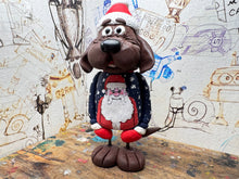 Load image into Gallery viewer, Doggy &amp; hat with Christmas Santa jumper
