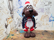 Load image into Gallery viewer, Doggy &amp; hat with Christmas Santa jumper
