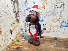 Load image into Gallery viewer, Doggy &amp; hat with Christmas Santa jumper
