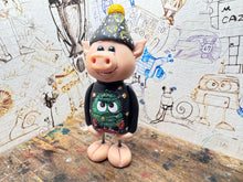 Load image into Gallery viewer, Pig with panthers hat with Christmas jumper
