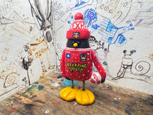 Load image into Gallery viewer, Wrexham AFC Christmas jumper with football penguin with woolly hat
