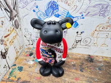 Load image into Gallery viewer, Tommy Bridewell sheep with a drawing of Tommy Bridewell at the front
