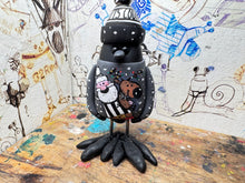 Load image into Gallery viewer, Notts County magpie Christmas jumper with woolly hat
