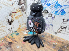 Load image into Gallery viewer, Notts County magpie Christmas jumper with woolly hat
