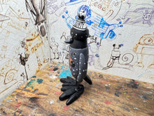 Load image into Gallery viewer, Notts County magpie Christmas jumper with woolly hat
