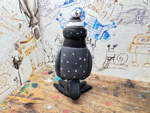 Load image into Gallery viewer, Notts County magpie Christmas jumper with woolly hat
