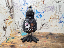 Load image into Gallery viewer, Notts County magpie Christmas jumper with woolly hat
