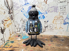 Load image into Gallery viewer, Notts County magpie Christmas jumper with woolly hat
