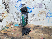 Load image into Gallery viewer, Notts County magpie Christmas jumper with woolly hat
