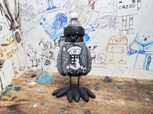 Load image into Gallery viewer, Notts County magpie Christmas jumper with woolly hat
