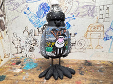 Load image into Gallery viewer, Notts County magpie Christmas jumper with woolly hat
