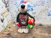 Load image into Gallery viewer, Gromit in his Christmas jumper and present
