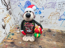 Load image into Gallery viewer, Gromit in his Christmas jumper and present
