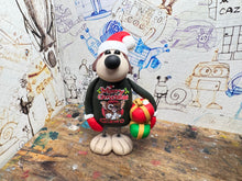 Load image into Gallery viewer, Gromit in his Christmas jumper and present
