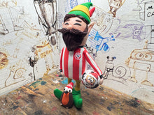 Load image into Gallery viewer, Sheffield United Christmas elf with football &amp; Robin ￼
