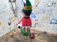 Load image into Gallery viewer, Sheffield United Christmas elf with football &amp; Robin ￼
