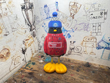 Load image into Gallery viewer, Peterborough United big penguin 1994 away shirt with woolly hat
