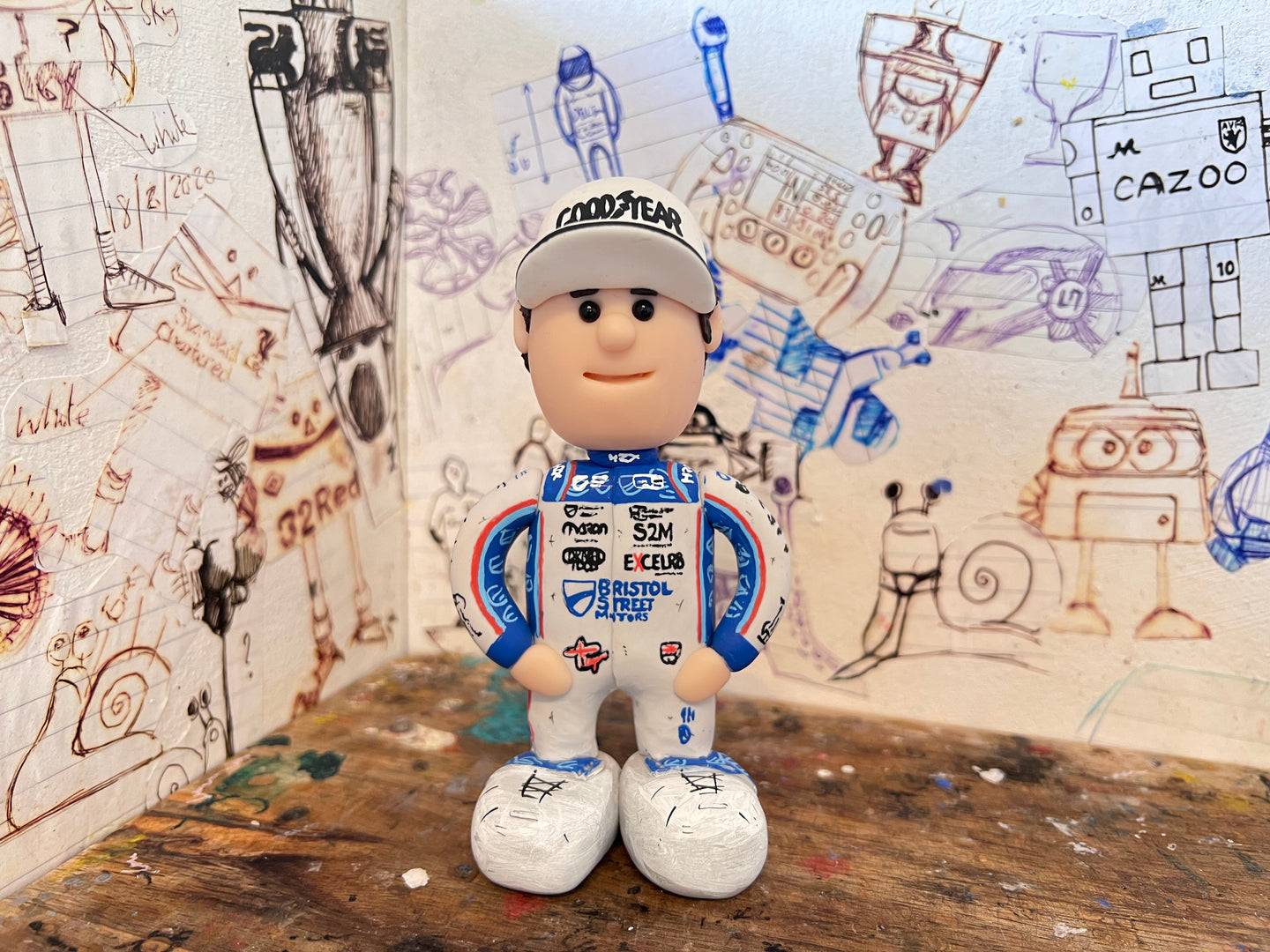 Tom Ingham in his 2023 btcc race suit (cartoon, driver)