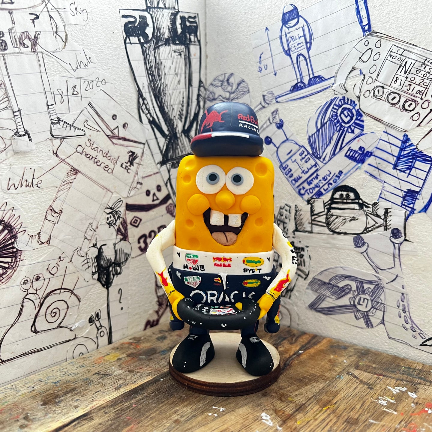 SpongeBob in his F1 max suit and Hat 2022 – The footy bird shop