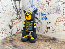 Load image into Gallery viewer, Panther in his Nottingham panthers black jersey
