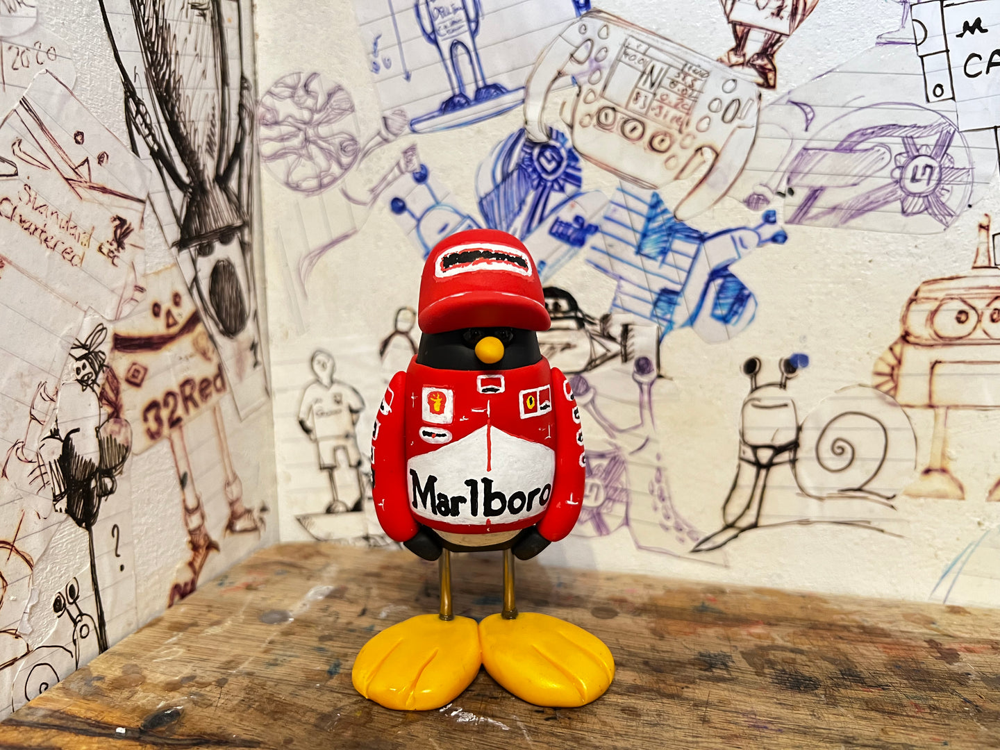 Michael Schumacher f1 penguin handmade