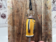 Load image into Gallery viewer, Nottingham Panthers Car mirror keyring handmade
