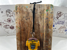 Load image into Gallery viewer, Nottingham Panthers Car mirror keyring handmade
