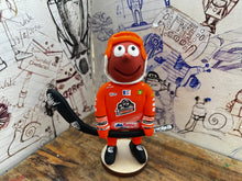 Load image into Gallery viewer, Morph in his Sheffield Steelers kit 2022 with helmet and Ice hockey stick kit handmade
