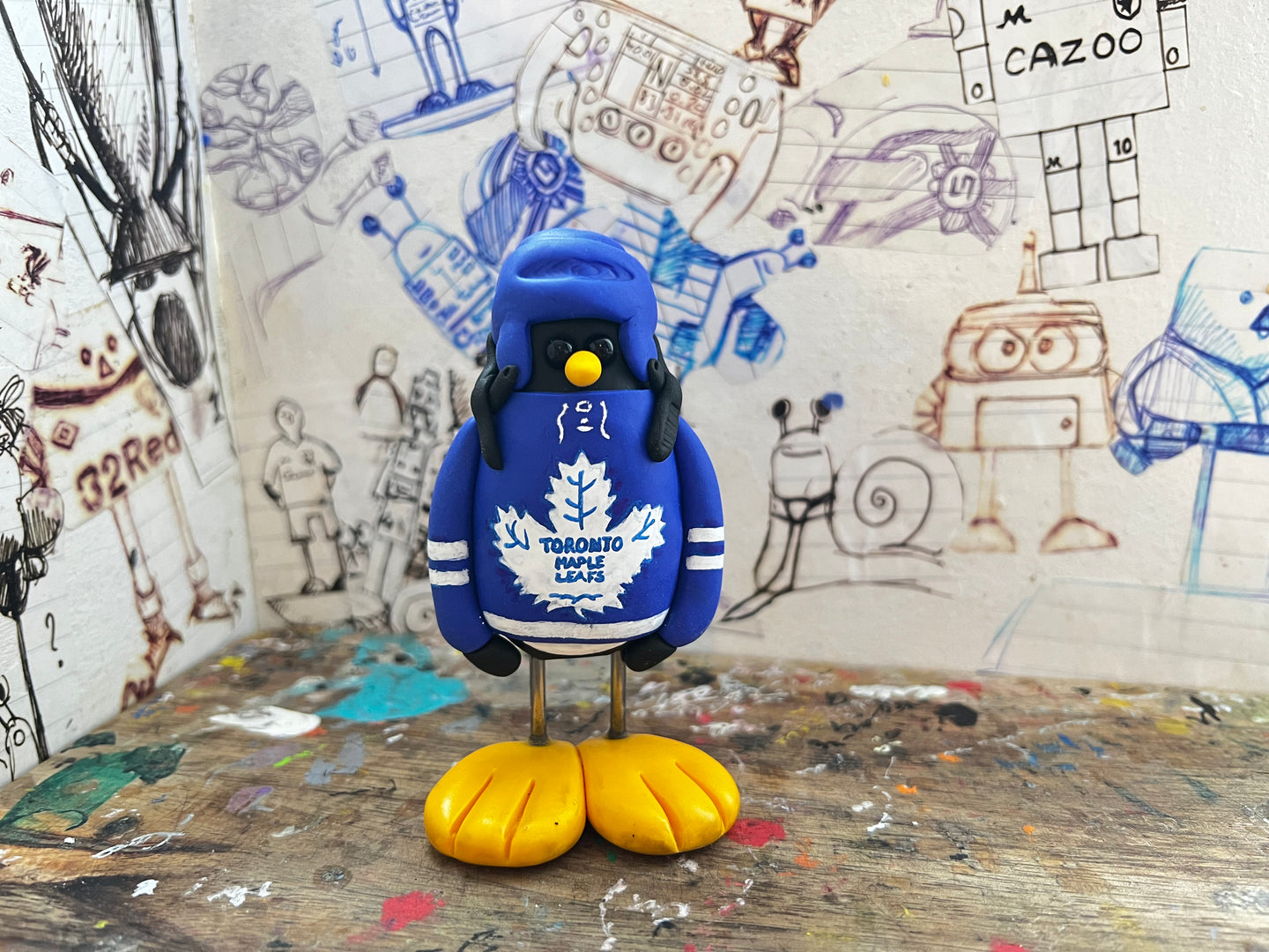 Toronto maple leafs penguin ice hockey