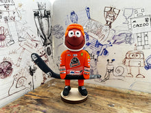 Load image into Gallery viewer, Morph in his Sheffield Steelers kit 2022 with helmet and Ice hockey stick kit handmade
